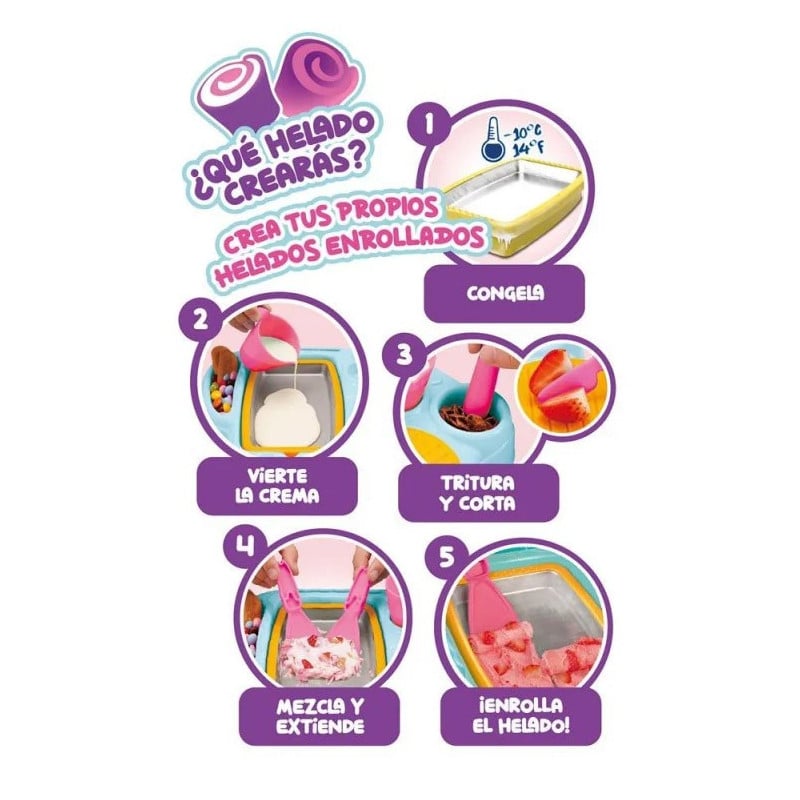 Zap Chef Crea Helados Enrollados