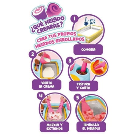 Zap Chef Crea Helados Enrollados