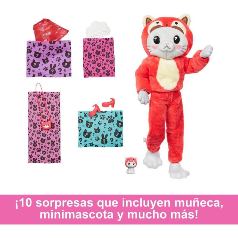Barbie Cutie Reveal Gatito Panda Disfraz