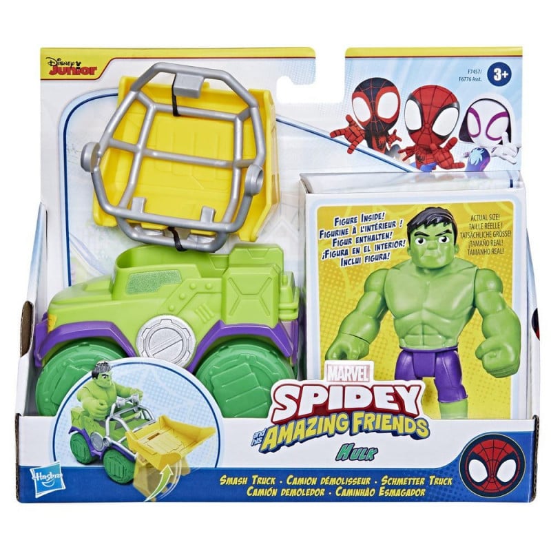 Spidey Figura Y Camión Demoledor Hulk