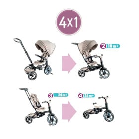 Triciclo Evolutivo Prime Qplay Gris 2