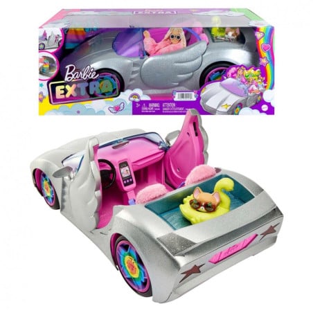 Barbie Extra Coche Con Alas y Mascota