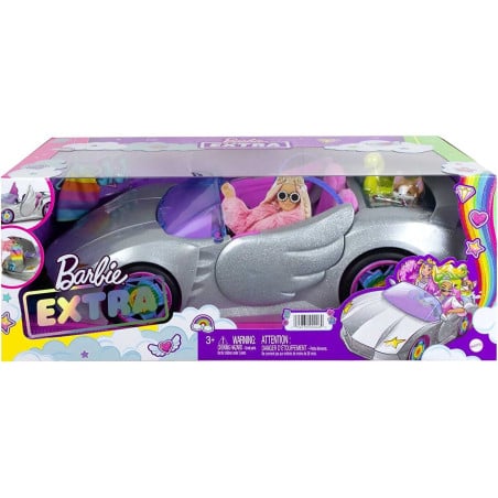 Barbie Extra Coche Con Alas y Mascota