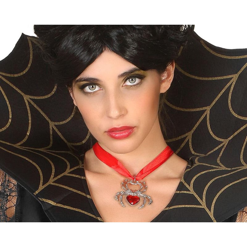 Collar Rojo Araña