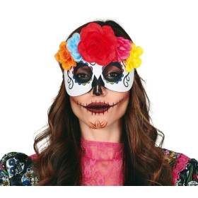 Antifaz Catrina Con Flores