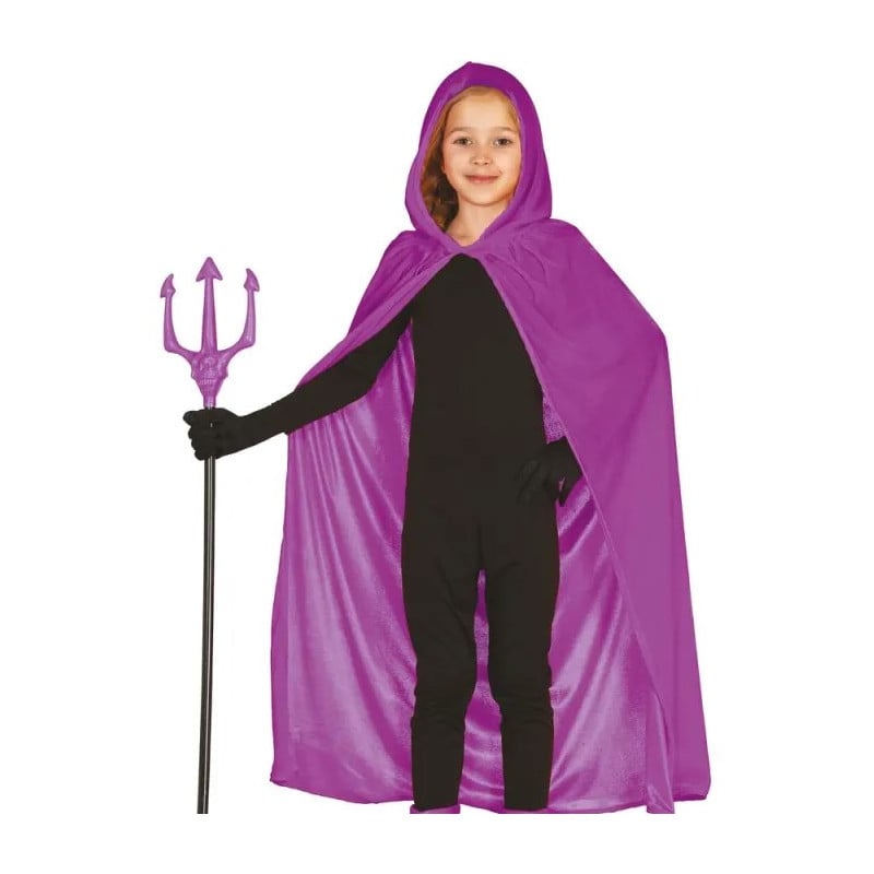 Capa Lila Terciopelo Infantil 100 Cm