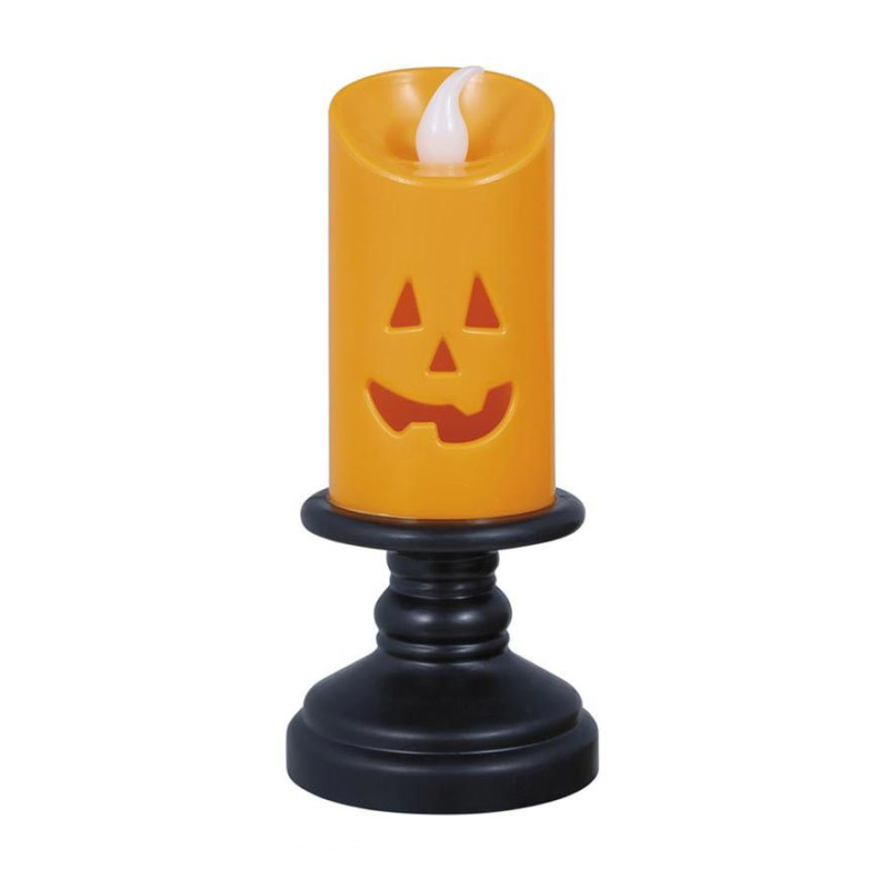 Vela Calabaza Con Luz 12,5 Cm