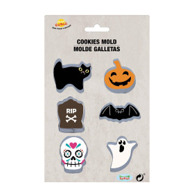 Set 6 Moldes Metálicos Galletas Halloween