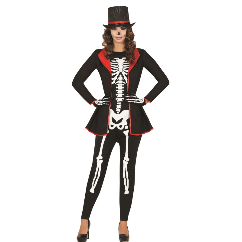 Disfraz Esqueleto Elegante Adulta Talla S