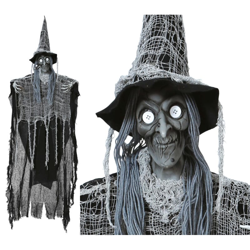Decoración Colgante Bruja Negra 130 Cm