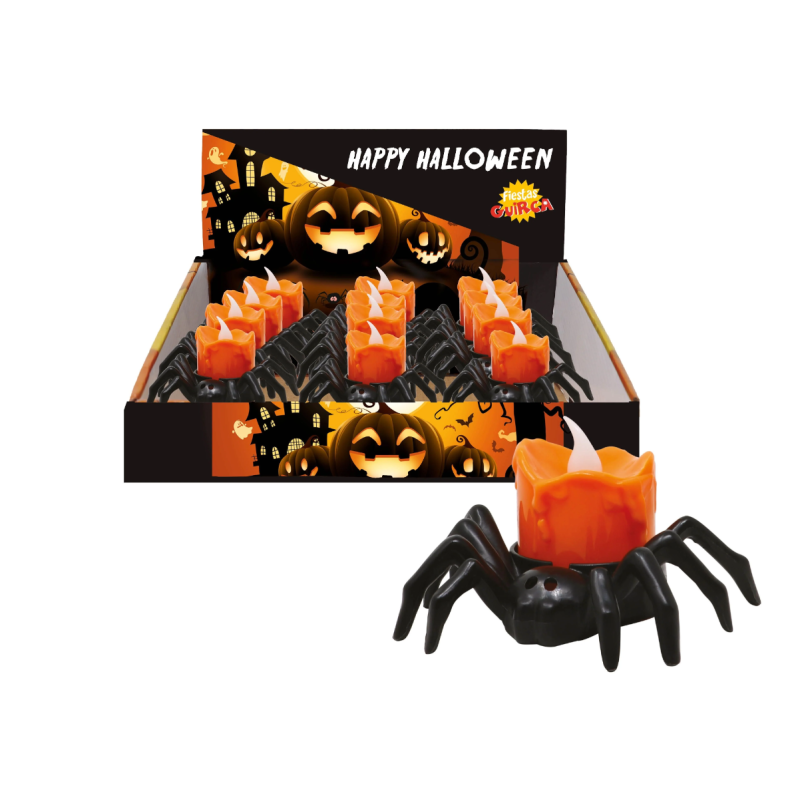 Araña Con Vela 9x6 cm