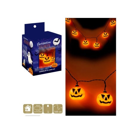 Guirnalda Calabazas con Luces LED