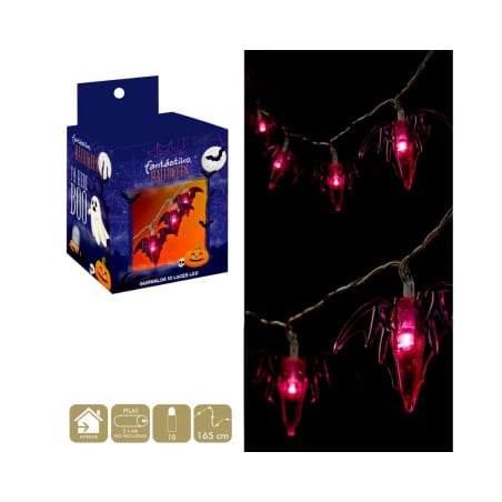 Guirnalda Murciélagos con Luces LED