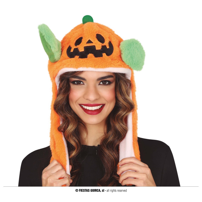 Gorro Calabaza Peluche con Movimiento