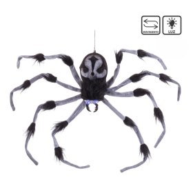 Araña Gris Y Negra Luz, Sonido Y Movimiento