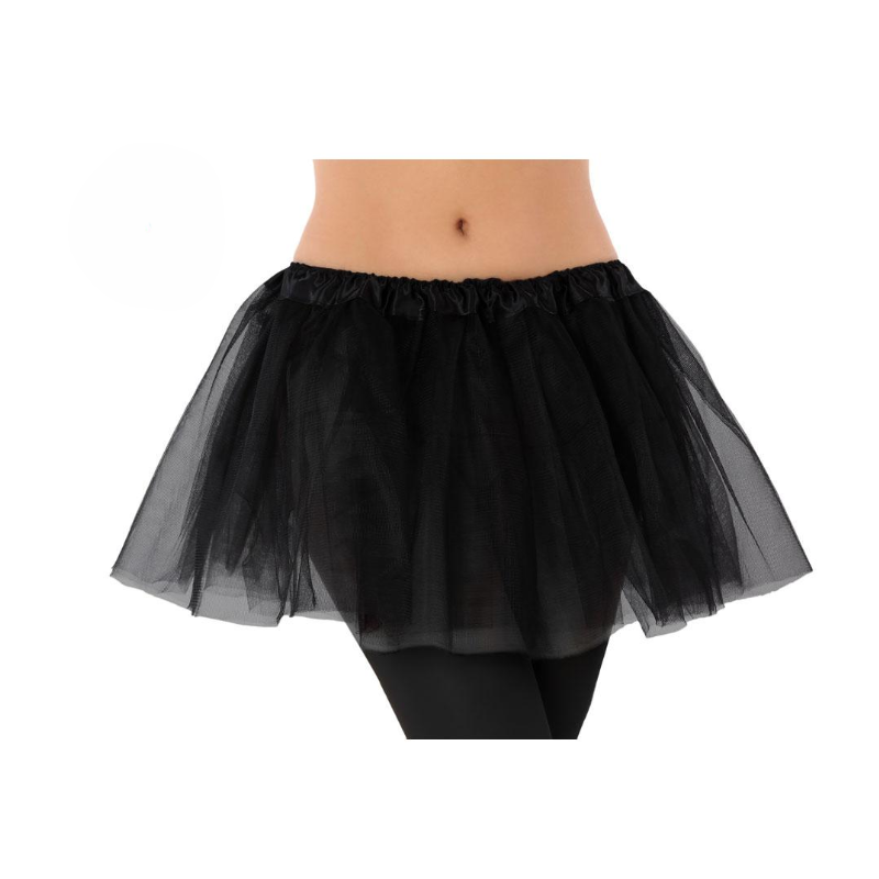 Tutú Negro 30 Cm Talla Única Adulto