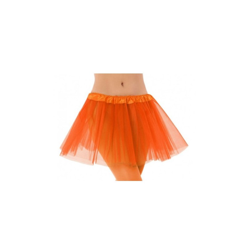 Tutú Naranja 30 Cm Talla Única Adulto