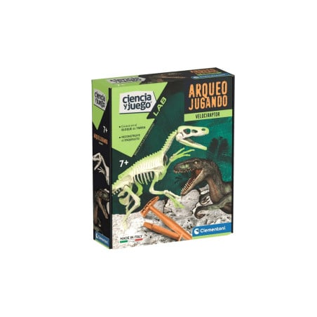 Arqueojugando Velociraptor Flúor