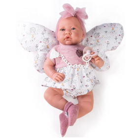 Recién Nacida Con Cojín Mariposa 2