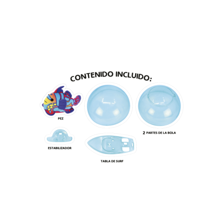 Zhu Zhu Burbuja Y Tabla De Surf Con Pez