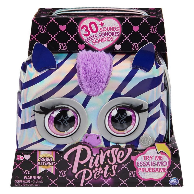 Purse Pets Rebel Stripez Zebra