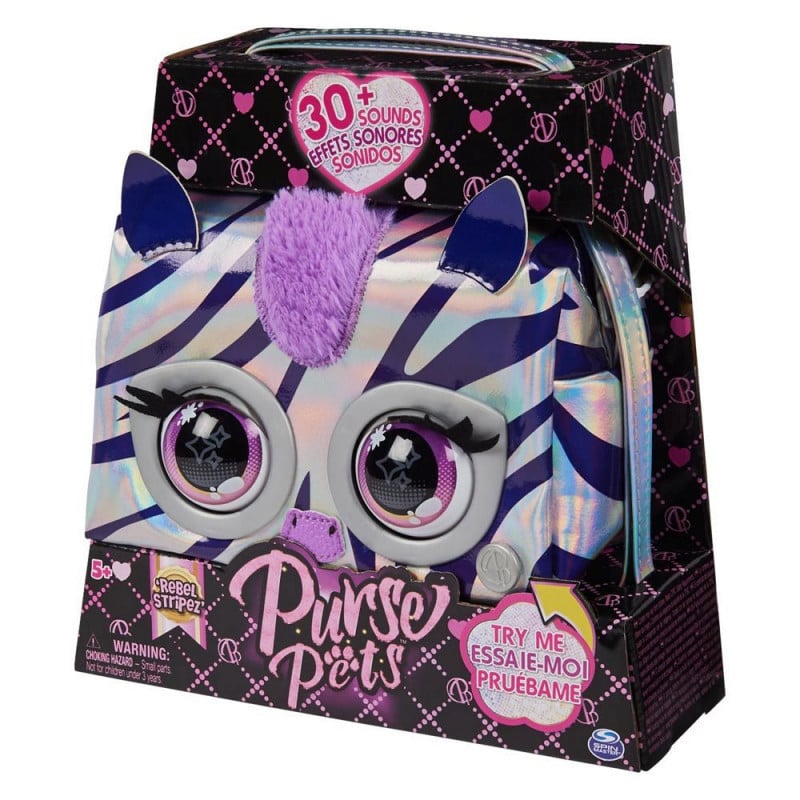 Purse Pets Rebel Stripez Zebra
