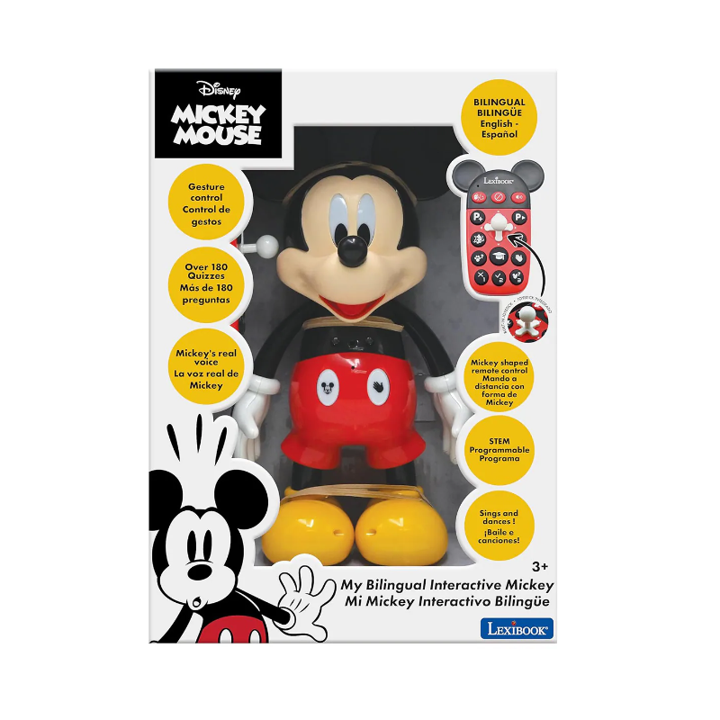 Mickey Robot Interactivo Con Luz Y Sonido