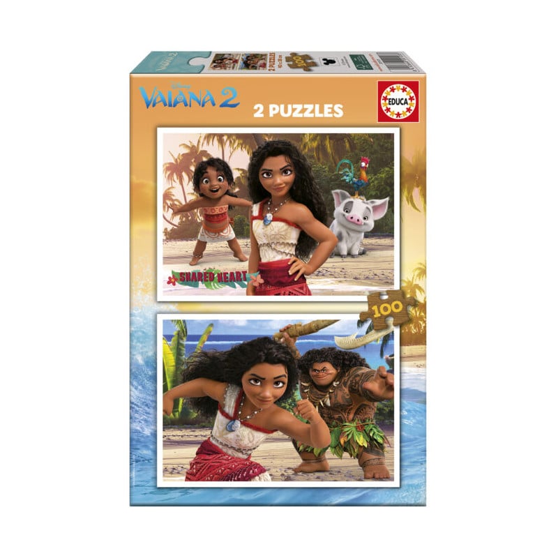 Puzzle Vaiana 2 2X100 Pcs