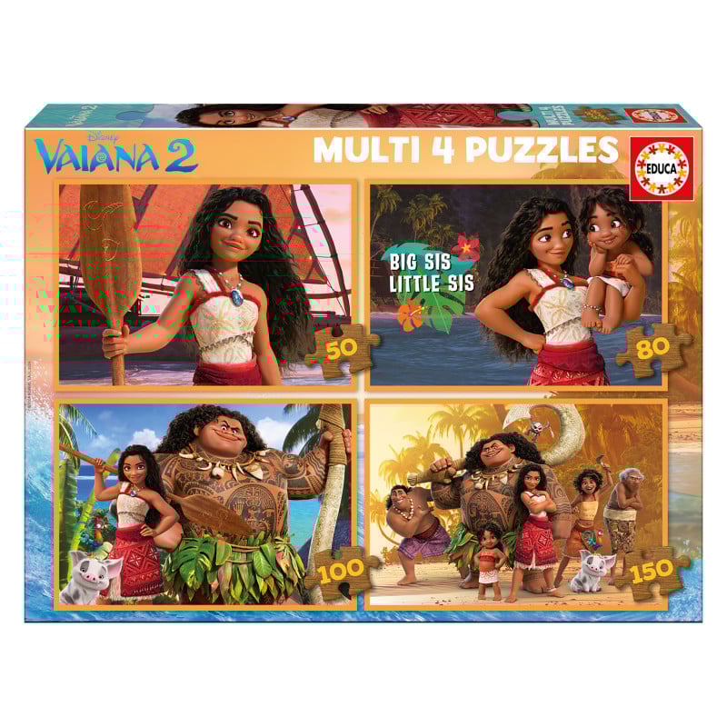 Puzzle Multi Vaiana 2 50+80+100+150