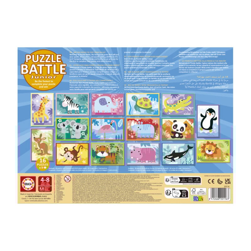 Puzzle Batalla Junior Animales