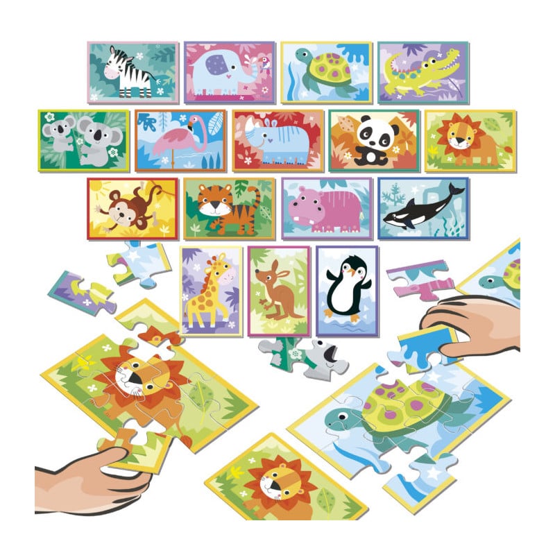 Puzzle Batalla Junior Animales