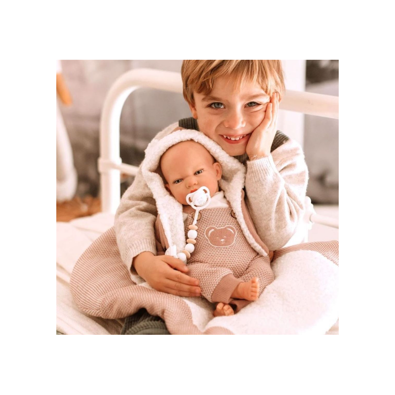 Reborn Arias 40 Cm Gadea Rosa Con Manta