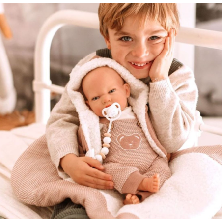 Reborn Arias 40 Cm Gadea Rosa Con Manta