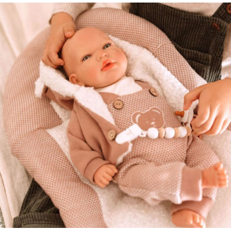 Reborn Arias 40 Cm Gadea Rosa Con Manta