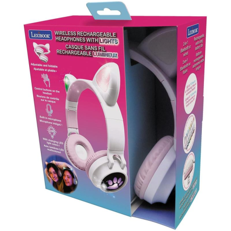 Auriculares Bluetooth Con Orejas De Gato