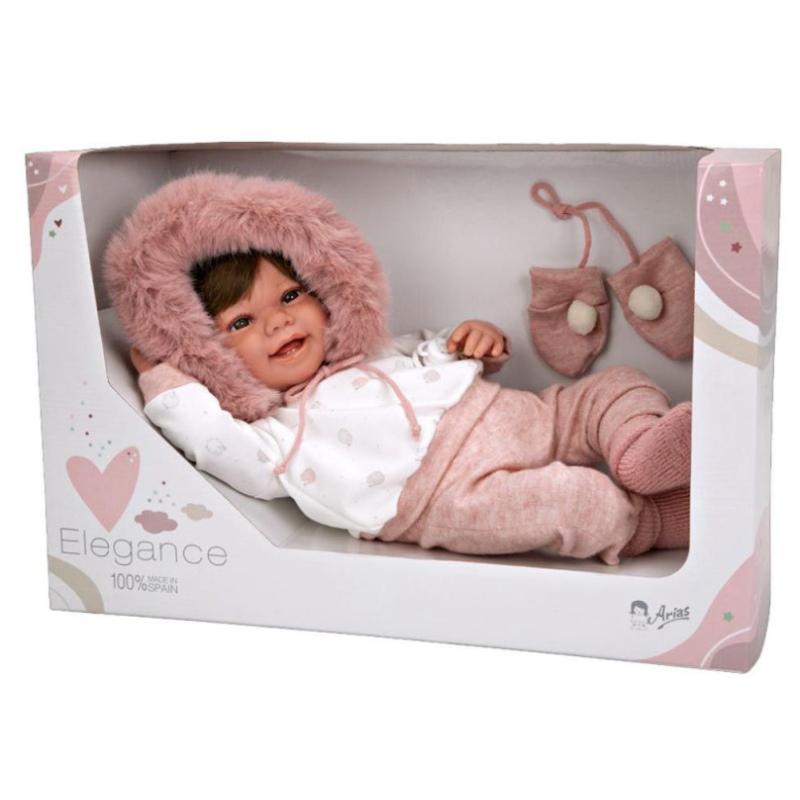 Elegance Zoe 45 Cm Rosa Con Manoplas