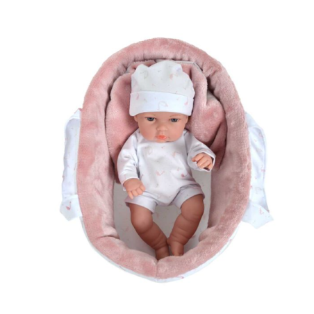 Elegance 33 Cm Rosa Con Capazo