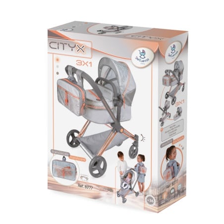 DeCuevas Coche Muñeca 3x1 Plegable Cytix