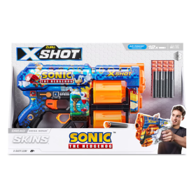 Pistola X-Shot Skins Sonic 12 Dardos