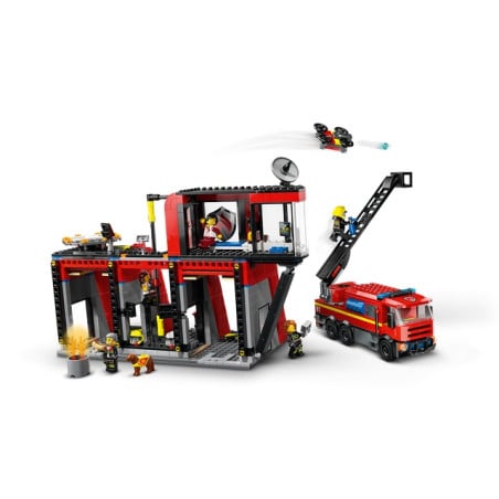 Lego Parque De Bomberos Con Camión De Bombero