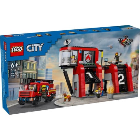 Lego Parque De Bomberos Con Camión De Bombero