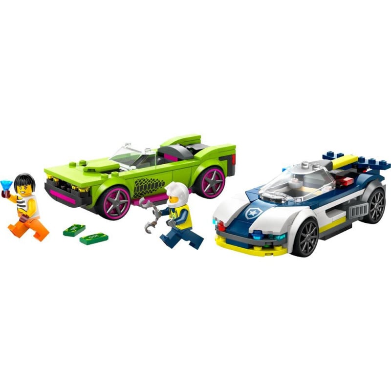 Lego Coche De Policía Y Potente Deportivo
