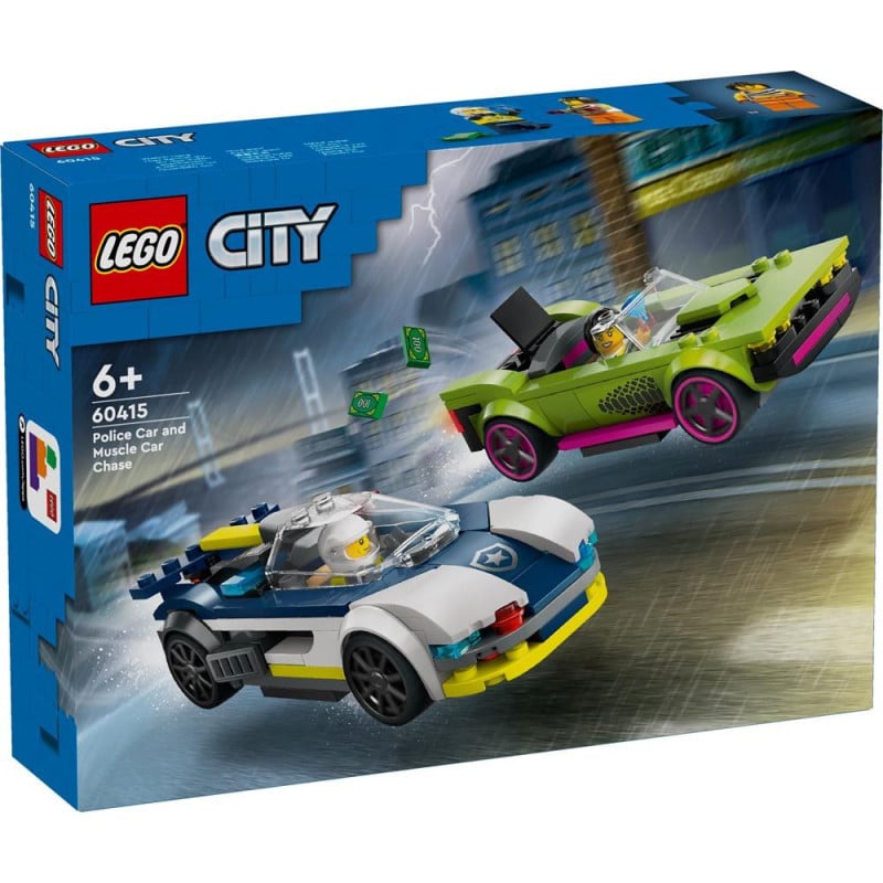 Lego Coche De Policía Y Potente Deportivo
