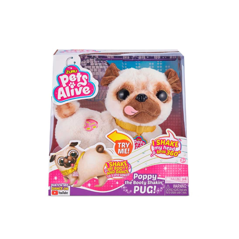 Pets Alive Poppy Pug Perrito Bailarín