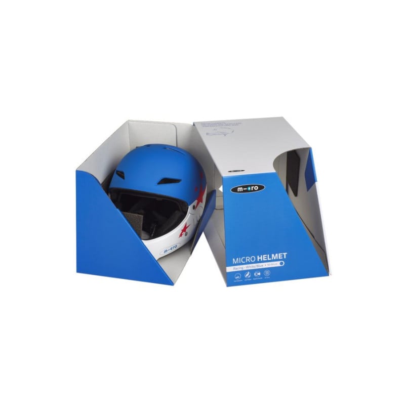 Casco Integral Azul Y Blanco Talla M