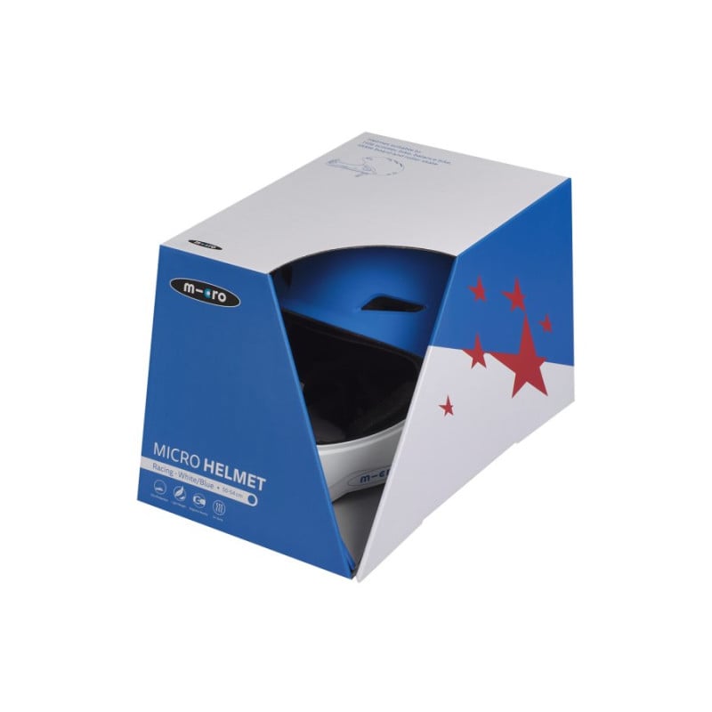 Casco Integral Azul Y Blanco Talla M