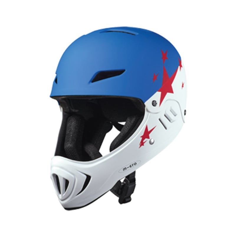 Casco Integral Azul Y Blanco Talla M
