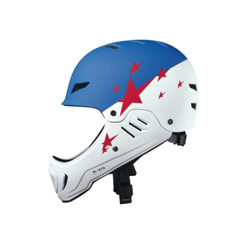 Casco Integral Azul Y Blanco Talla M