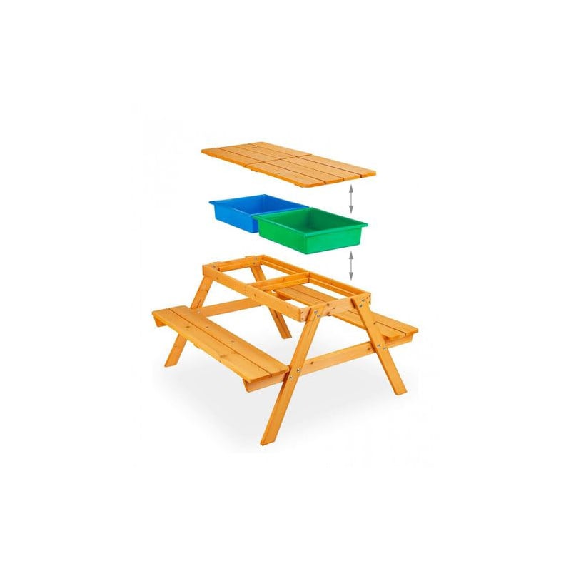 Mesa Picnic Con Banco Madera Liverpool