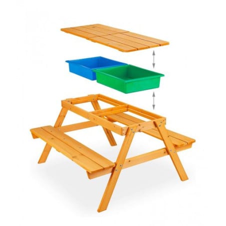 Mesa Picnic Con Banco Madera Liverpool